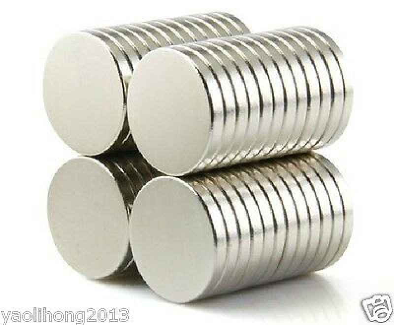 20pcs 15x2mm Mini Magnetite Earth Neodymium Round Permanent Magnets