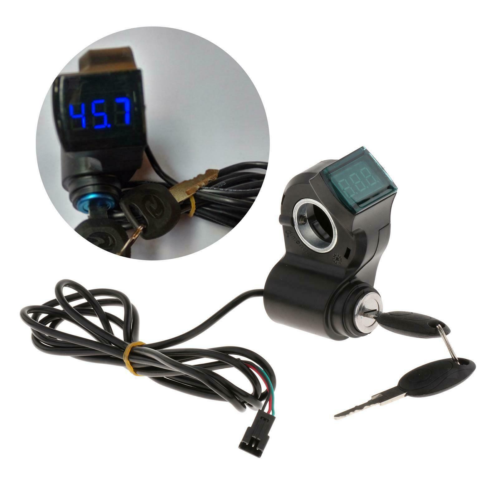 Electric Bikes Voltage Display, Voltage Switches Keys, Digital Thumb Shifter