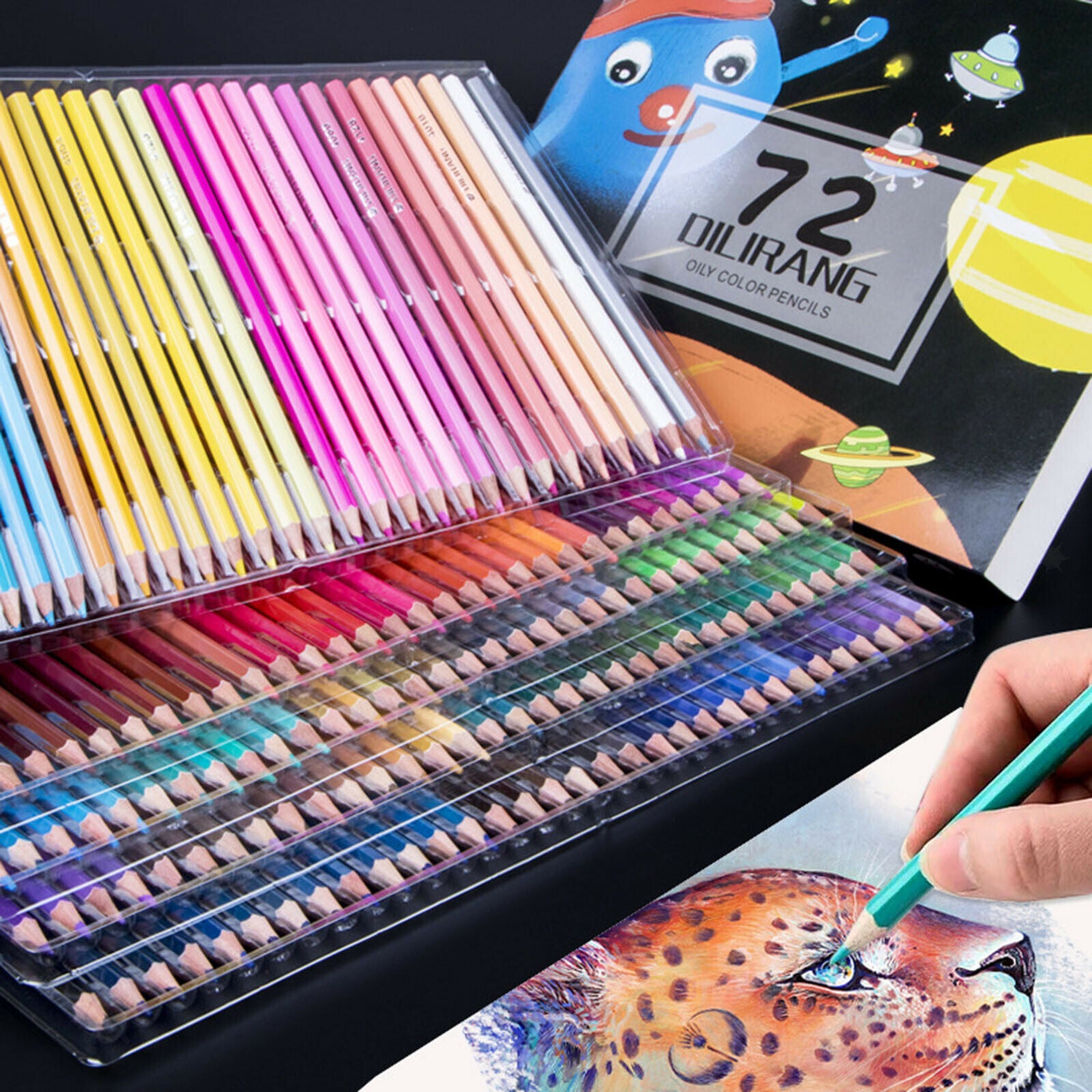 Colored Pencils 72 Count Set Artist Painting Sketching for Adults Kids