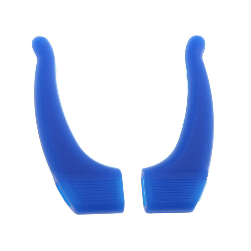 10 Pairs Silicone Anti Slip Ear Grip Temple Hooks Holder For Eyeglasses Blue