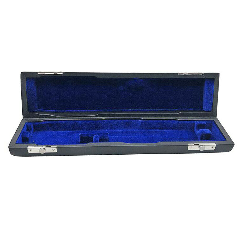 Durable PU Leather 16 Holes Flute Hard Case Bag Protector Black Case Only