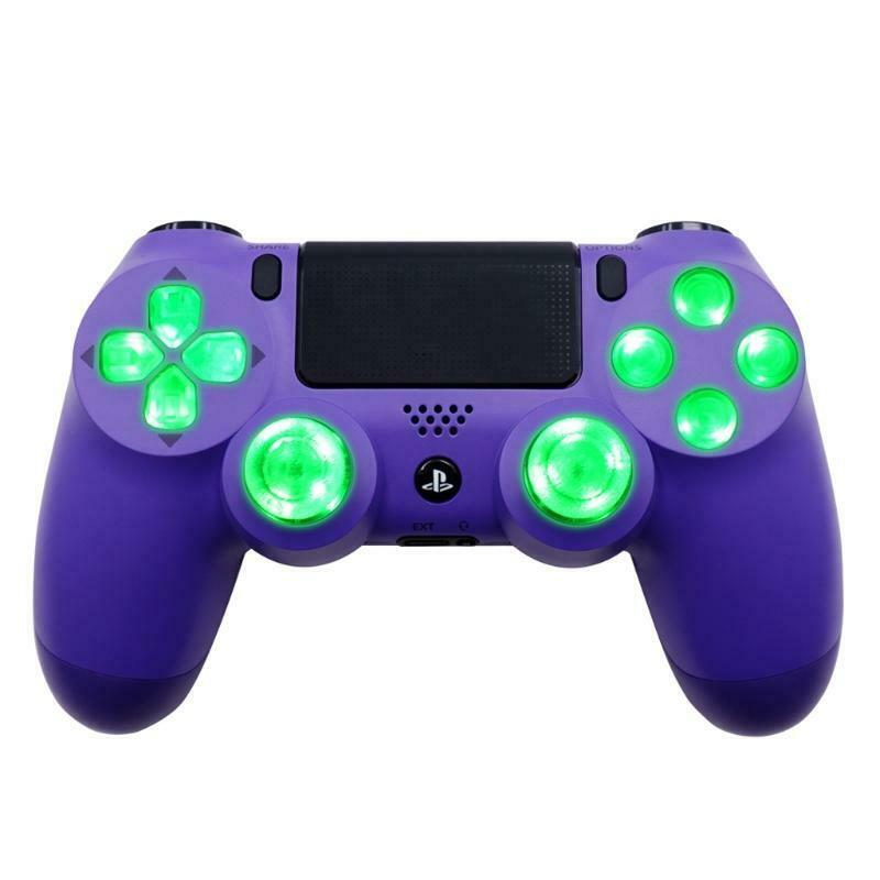 Multi-Colors Luminated D-Pad Thumbsticks Face Buttons LED Kit for PS4 Controller