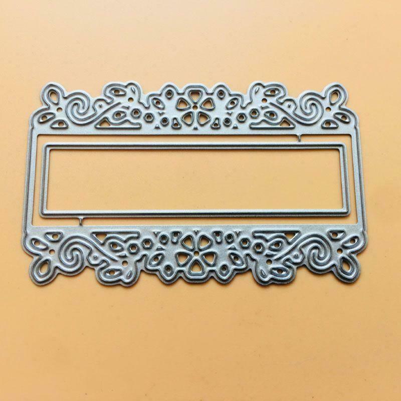 Lace Label Metal Cutting Dies Stencil Scrapbooking DIY Album Stamp Paper Cards