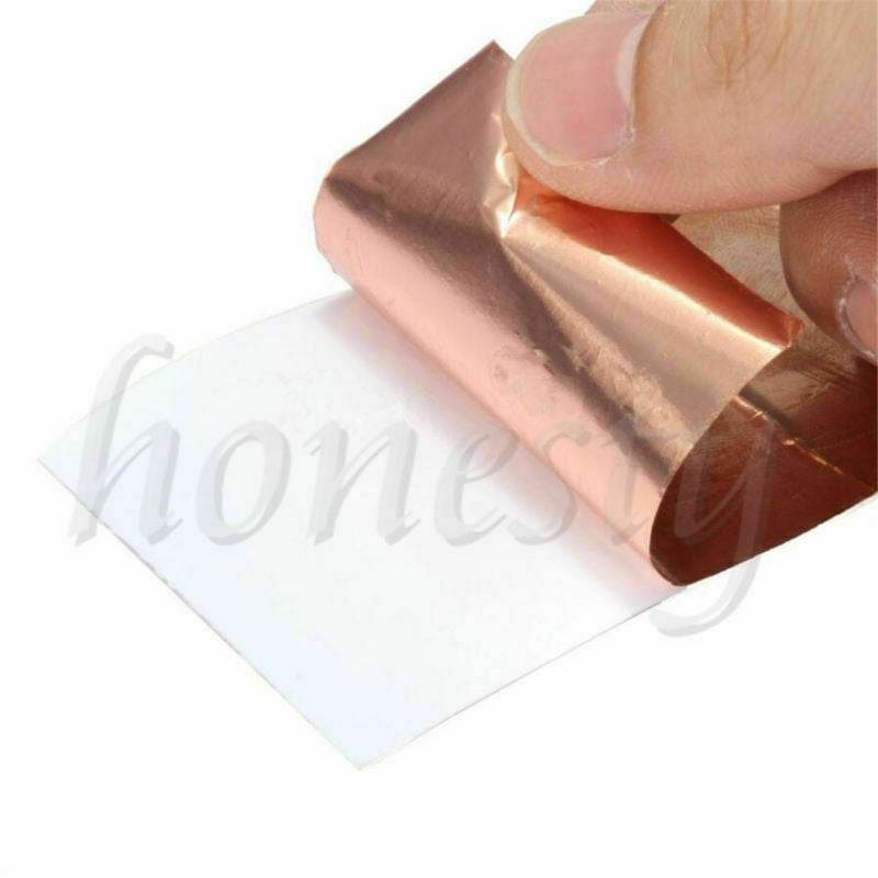 2X 50mm*1M  Copper Foil Shielding Tape Low Impedance Conductive Adhesive