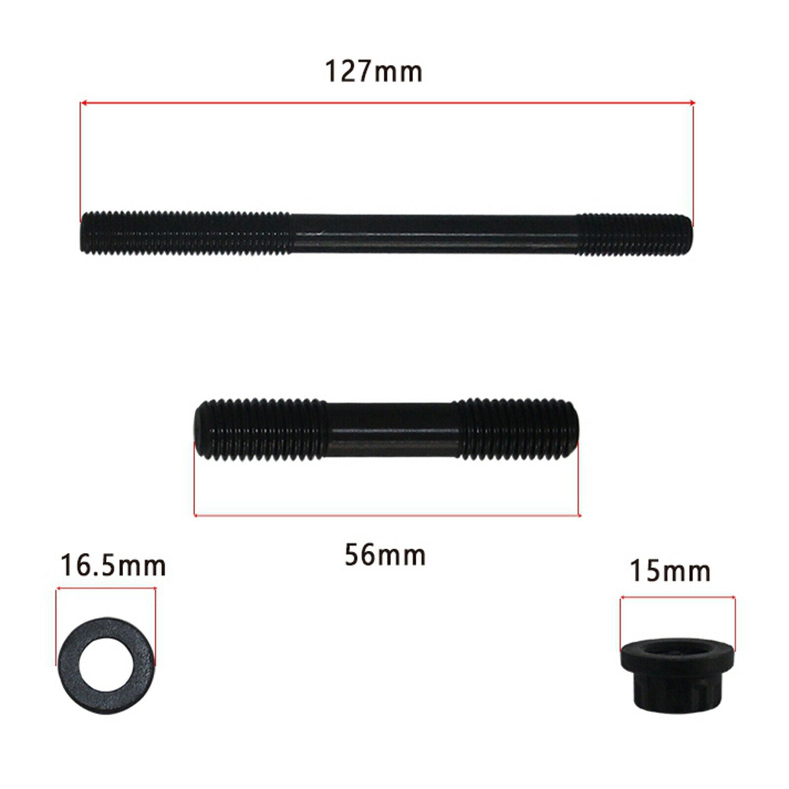Solid Metal Cylinder Head Studs Replacement for Yamaha Rhino 660 2004 -2007