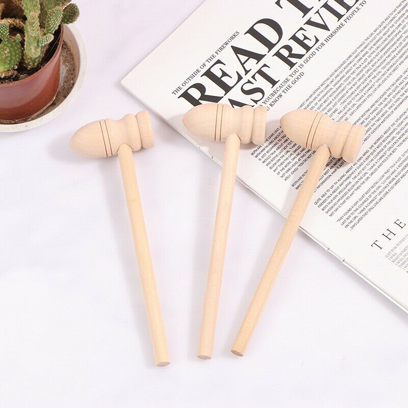 3Pcs Wooden Hammer Mallet Carving Tool Leather Craft Jewelry Making Hammer TBDA