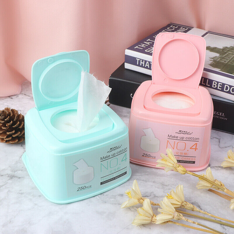 250Pcs/box Wipes Facial Clean Paper Cotton Pad Makeup Remover Pads Towelet DD