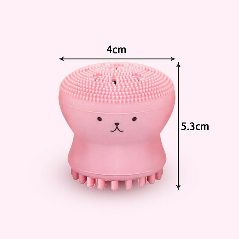 1PC Silicone Facial Cleaning Brushes Remover Skin Oil Acne Pore Cleaning Br DF
