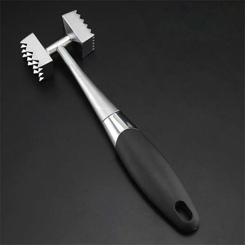 Stainless Steel Zinc Alloy Meat Hammer Household Double Side Meat Hammer KitW5T7