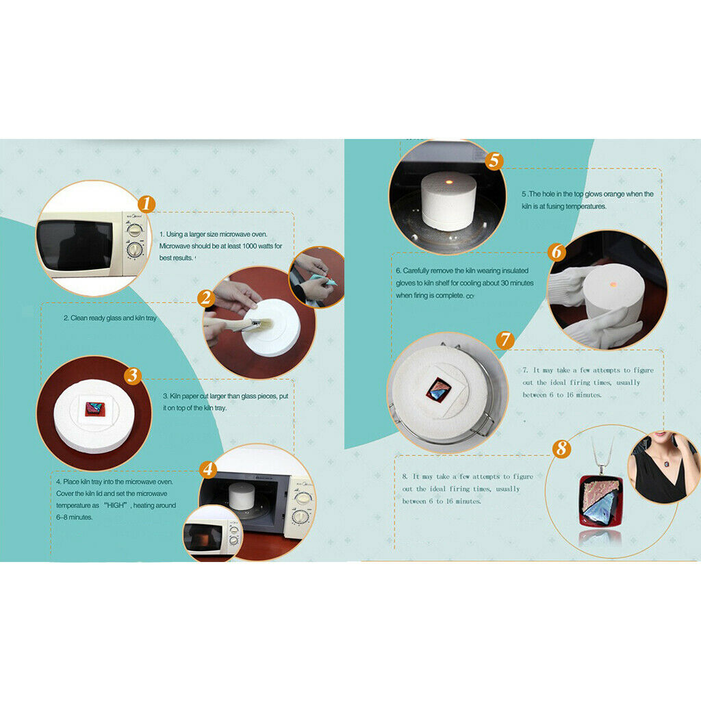 Jewelry Making Tools Microwave Kiln for Glass Jewelry Fusing Melting