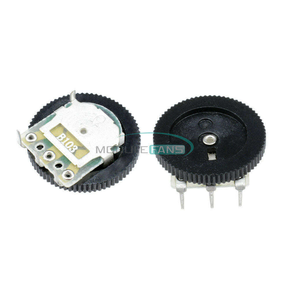 5PCS Gear Potentiometer B103 10K Single Joint Dial Potentiometer 16 X 2MM