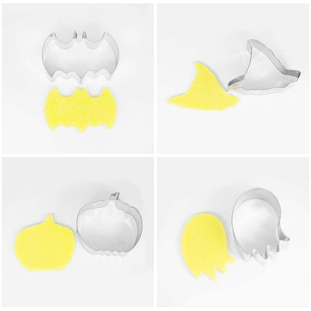 15Pcs Halloween Cookie Cutters Stainless Steel Cookie Mold Set Baking Tools
