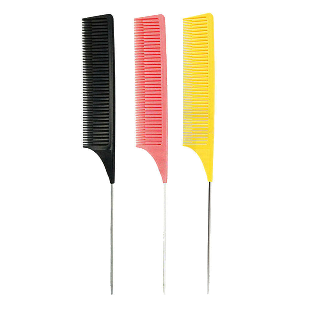 3pcs Heat-resistant Weaving Highlighting Foiling Hair Comb Highlight Combs
