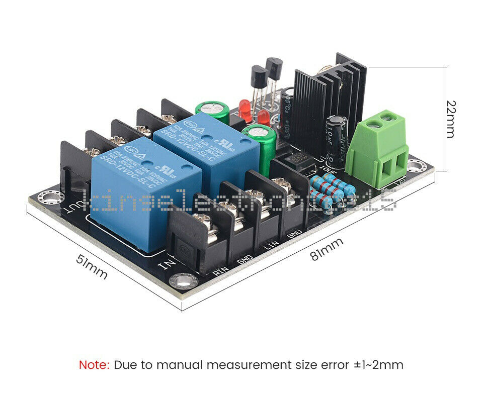 1PC 300W Digital Power Amplifier Protection Board Delay Relay Speaker Protection