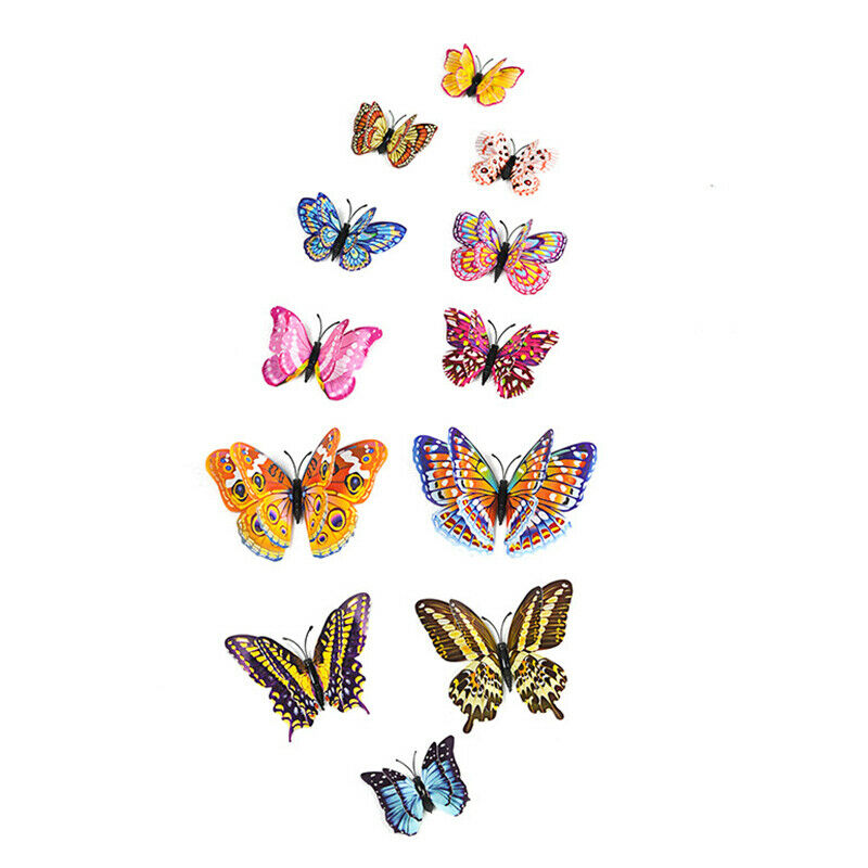 Artificial Butterfly Garden Decorations Simulation Butterfly Stakes Lawn .l8