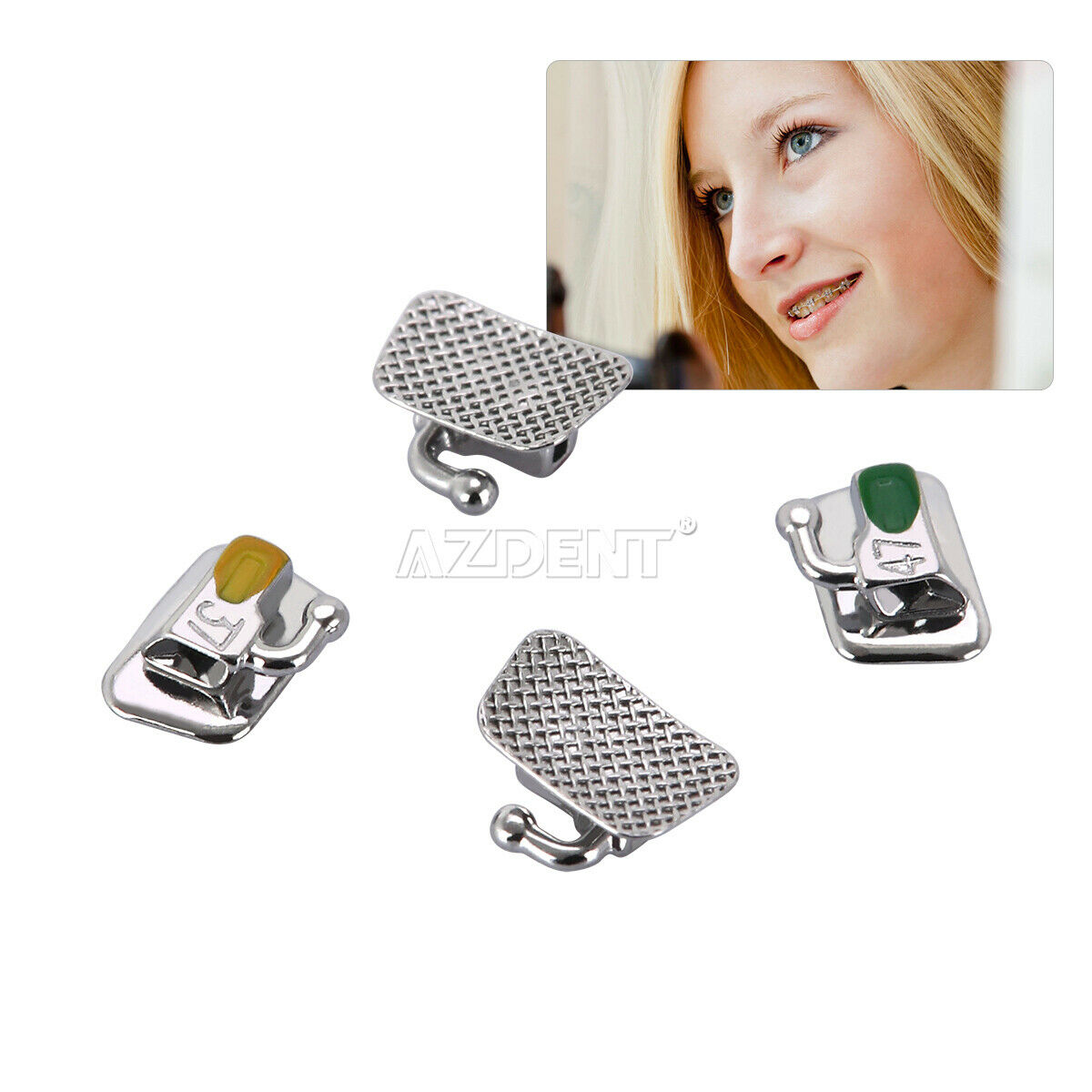 50 Bags Dental Orthodontic Bondable Buccal Tubes MBT 022 For 2nd Molar AZDENT