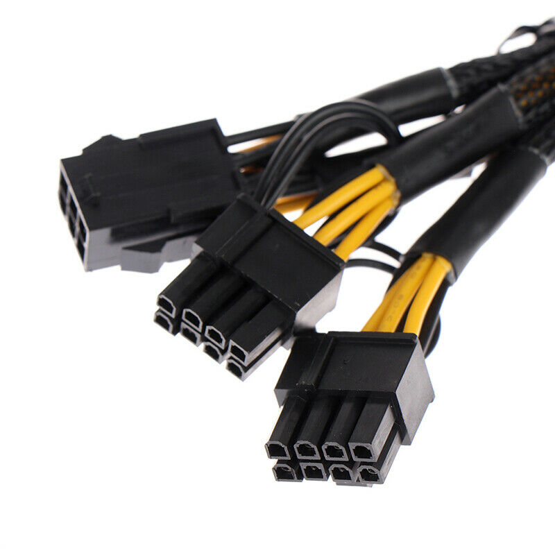 PCI-e 6Pin Female to Dual 8Pin (6+2) Male Graphics Card Express Power Ada.l8