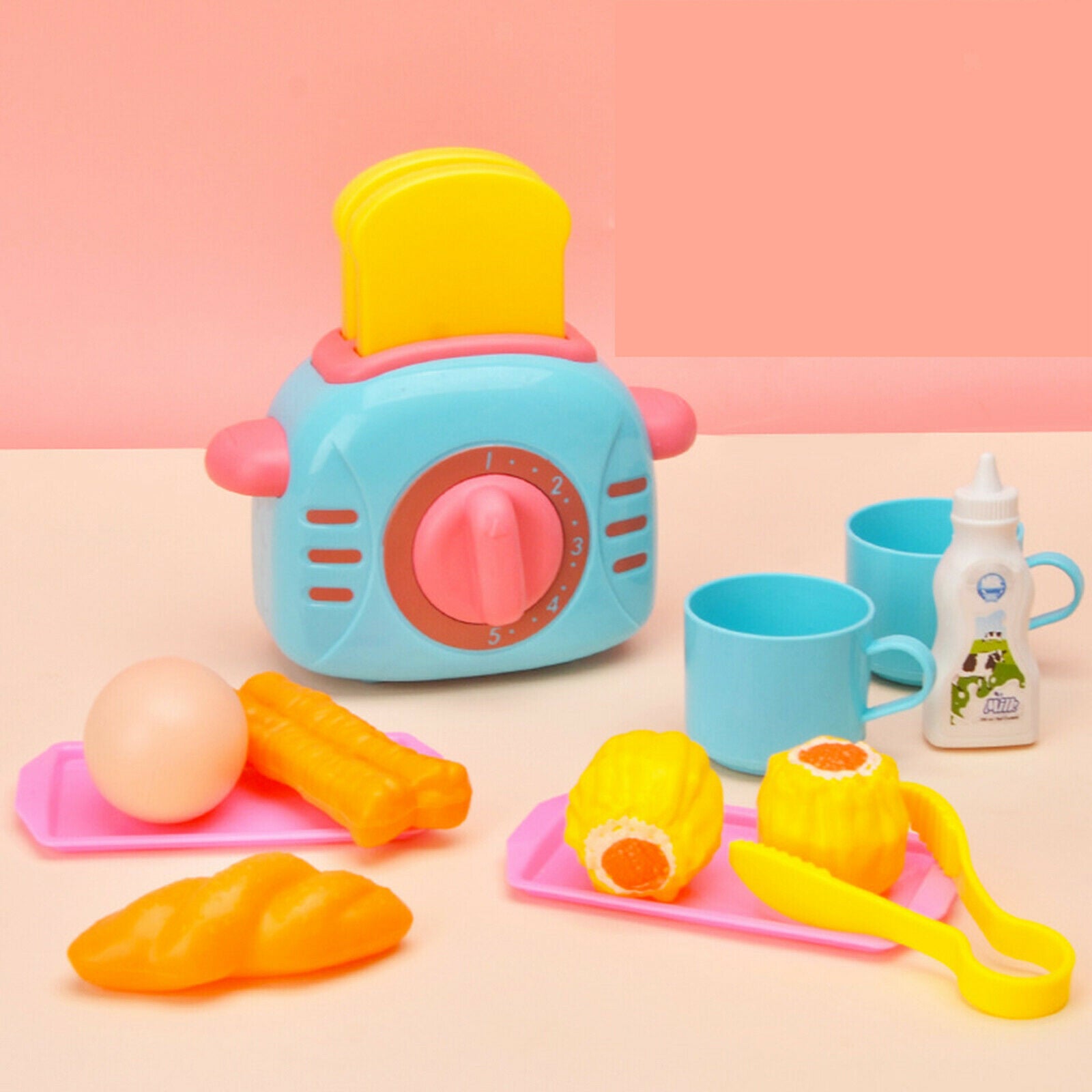Kids Game Colorful Toaster Bread Maker Learning Toys for Children Sets