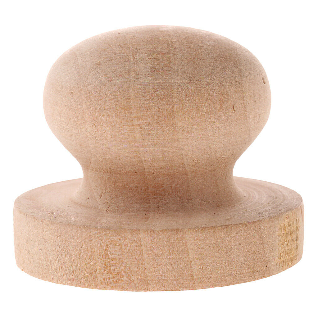 Prettyia 4x Wooden Rubber Stamp Handle for DIY Wood Craft Stamp Scrapbooking