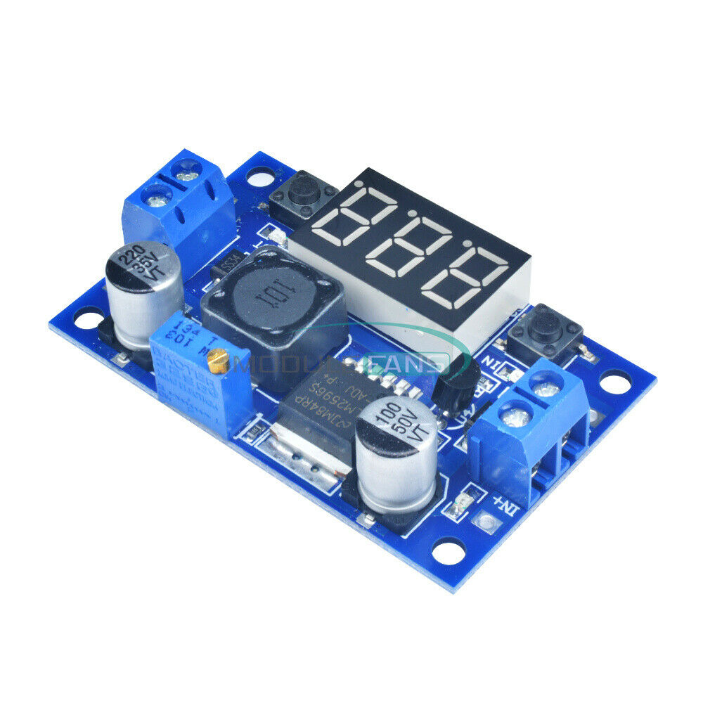 DC 4.0~40 To 1.3-37V LED Voltmeter LM2596 Buck Step-down Power Converter Module