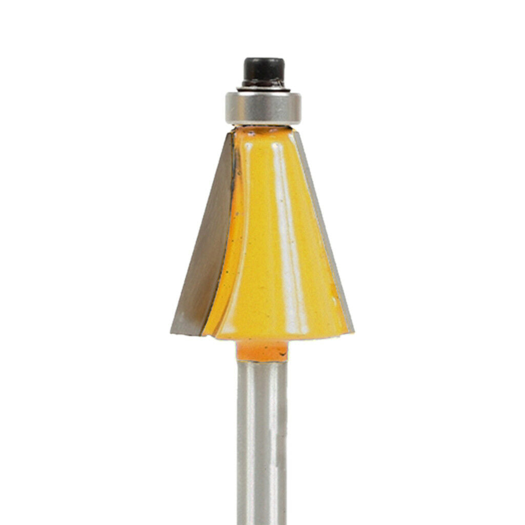 3Pcs Chamfer & Bevel Edging Router Bit Top Beading Cutter - 1/4" Shank