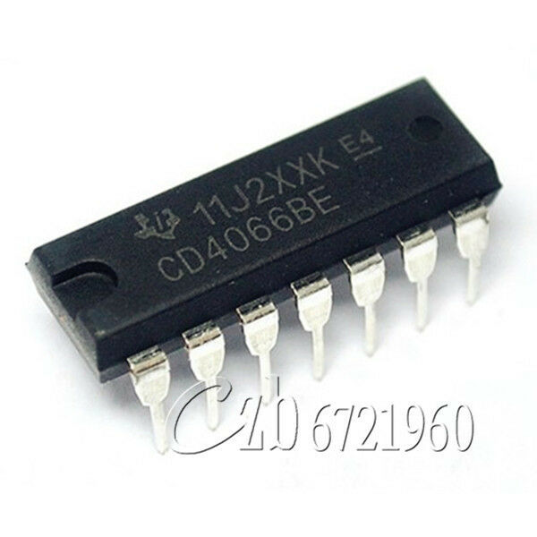 10PCS CD4066BE CD4066 DIP-14 TI CMOS QUAD BILATERAL SWITCH IC