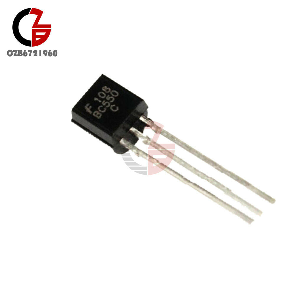 50PCS BC550 TO-92 NPN Low Noise Transistor