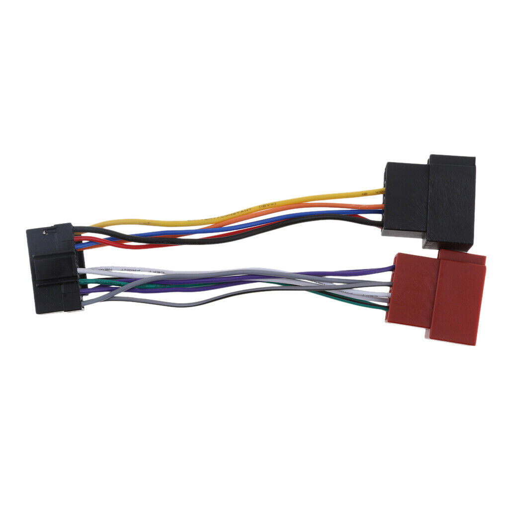 16-pin Car Radio Sound ISO Lead Wire Harness Connectors For JVC