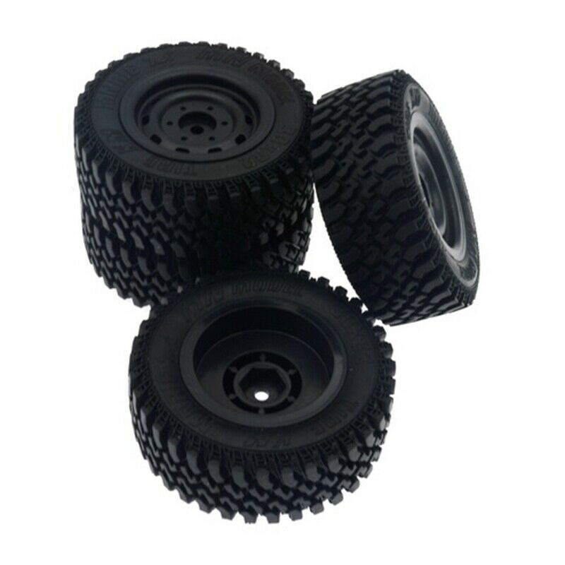 4Pcs Rubber Wheel Tire Tyre Set for MN86 1/12 RC Car DIY Upgrade Spare Parts AJ5