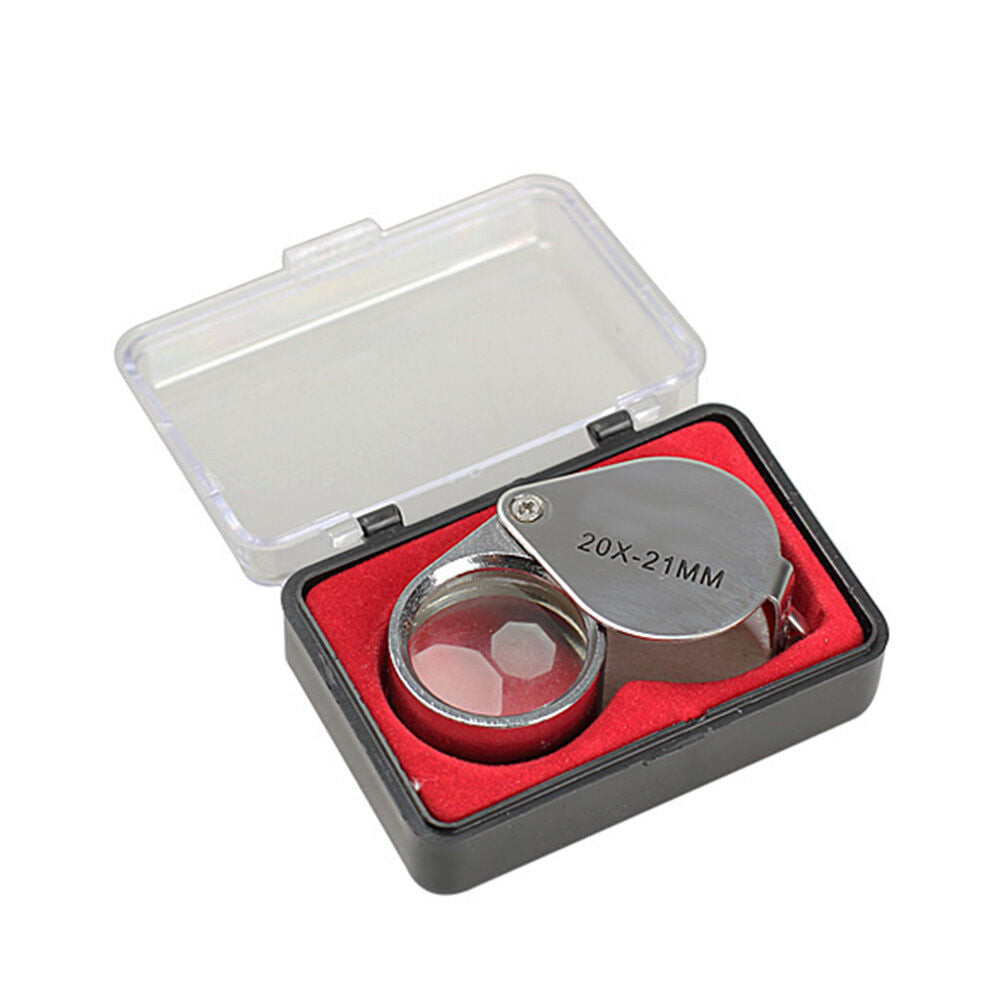 20X 21MM Jewelry Tools Loupe times Magnifying metal folding Glass Magnifie.l8