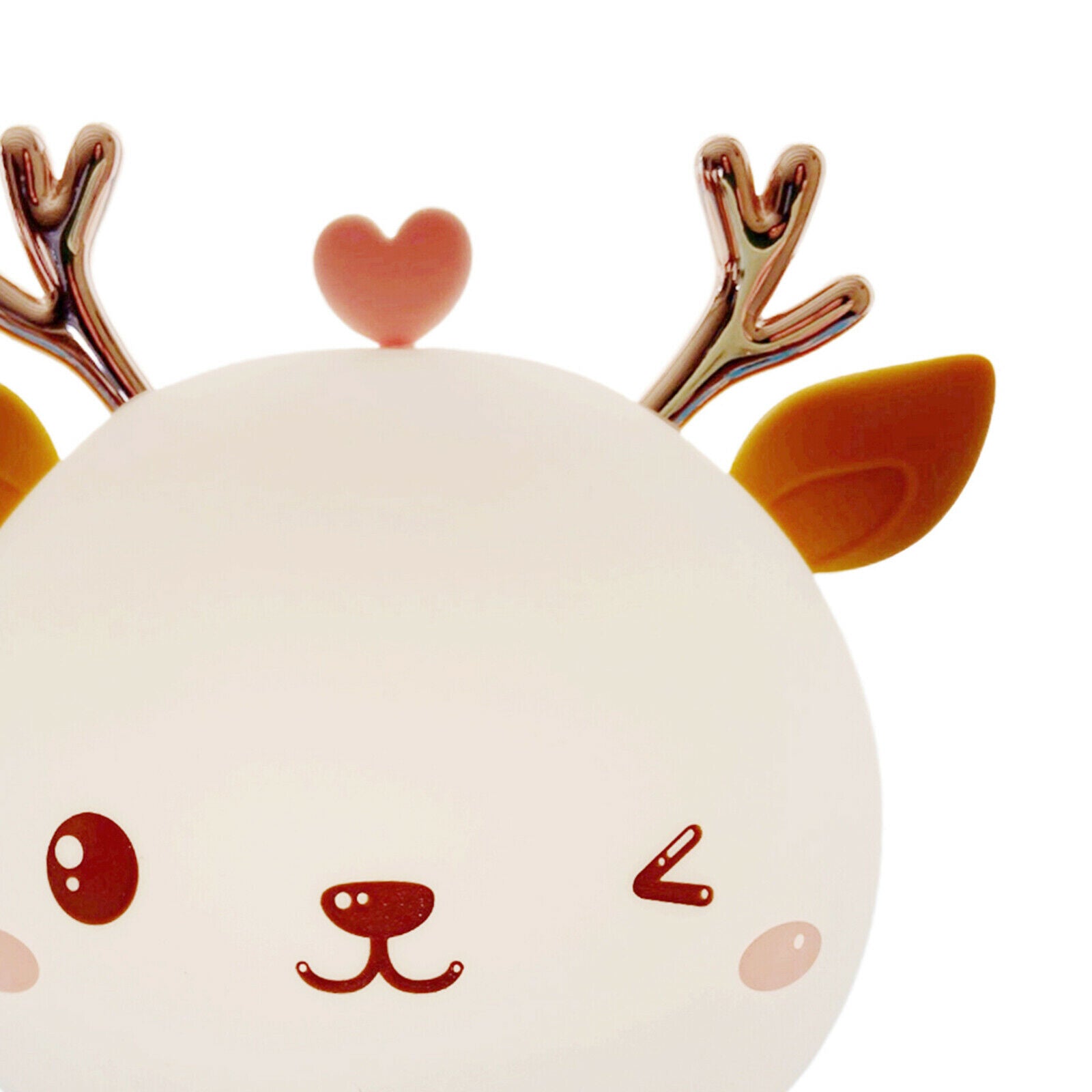 USB Cartoon Deer Silicone Night Light Touch Sensor Lamp Nightlight Kid Decor