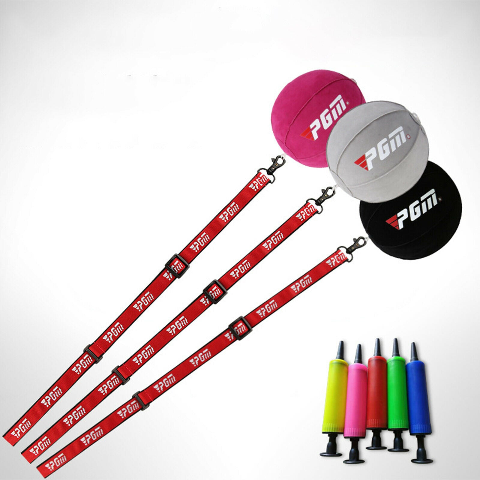 Golf Swing Ball Posture Corrector Putter Practice Golf Accessories Rose Red
