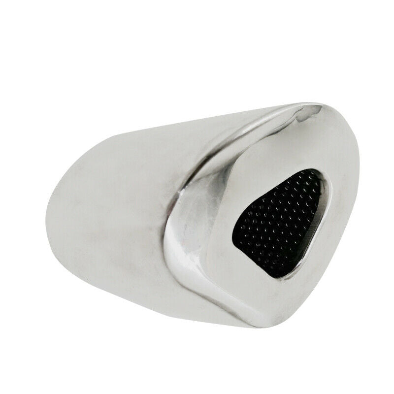 1PC 63MM 2.5" inlet Car SUV Exhaust Tip Chrome Stainless Steel Muffler Tail Pipe
