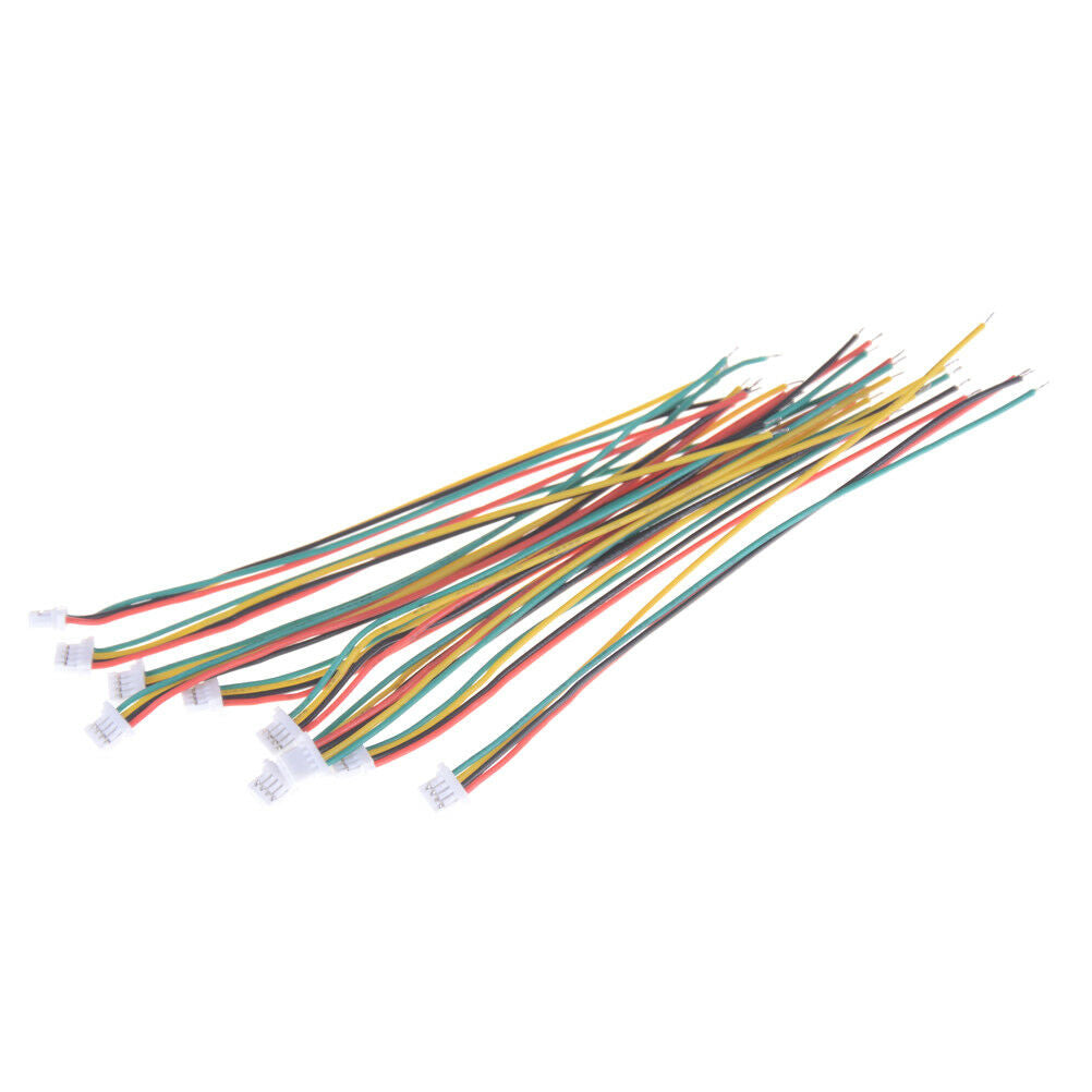 10xMini Micro JST 1.0 SH 1.0mm 4-Pin Connector Plug With Wires Cables 100MMSE Kt