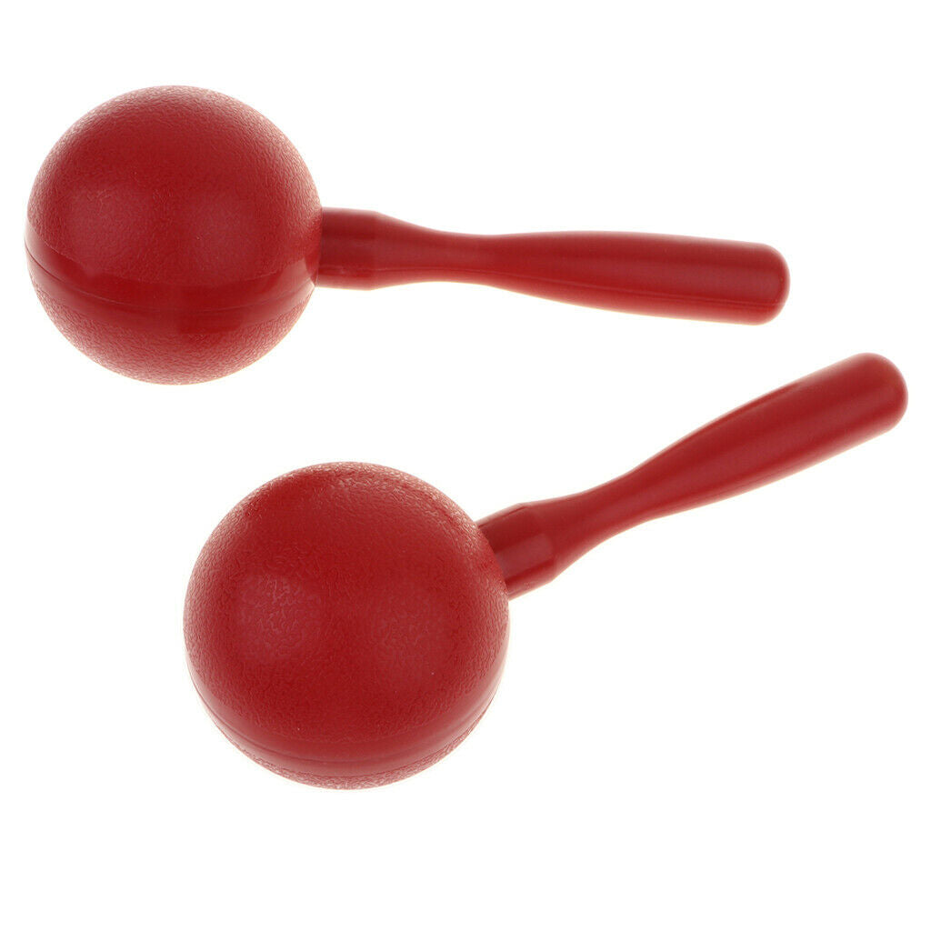 1 Pair Plastic Hand Percussion Maraca Kids Musical Instrument