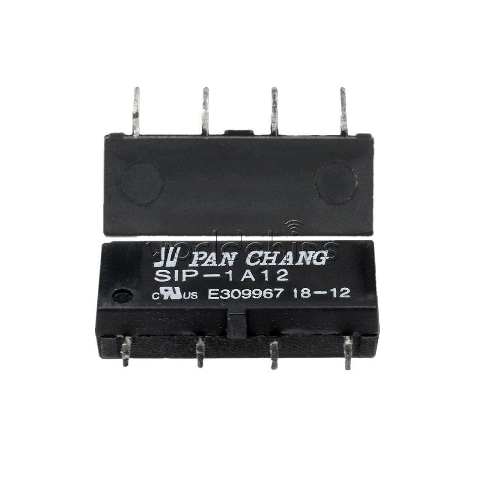 5PCS 12V Relay SIP-1A12 Reed Switch Relay 4PIN for PAN CHANG Relay WC