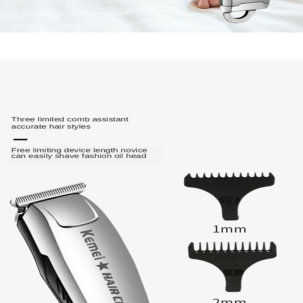 KM-2812 Salon Professional Electric Hair Clipper Trimmer Kit For Men Father