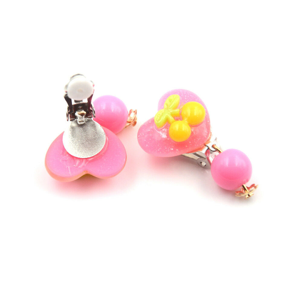 7Pairs Lovely Panada Flower Earrings Clip-On No Pierced Design For Kids Gi.l8