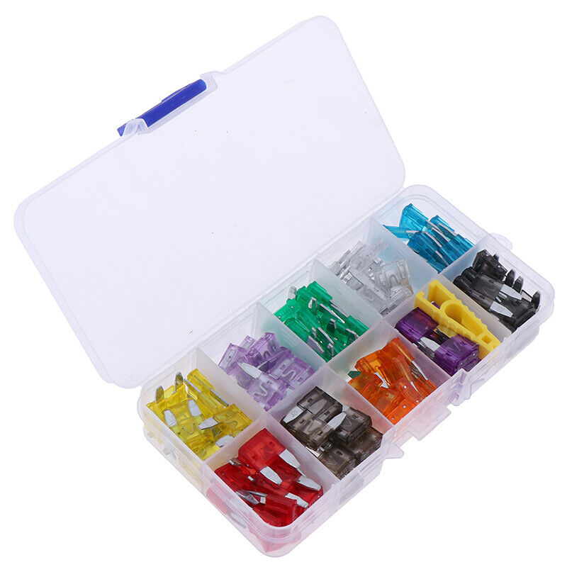 1Set Car Truck MINI Blade Fuses 5A 10A 15A 20A 25A 30A Fuses Kit With ClipY TL