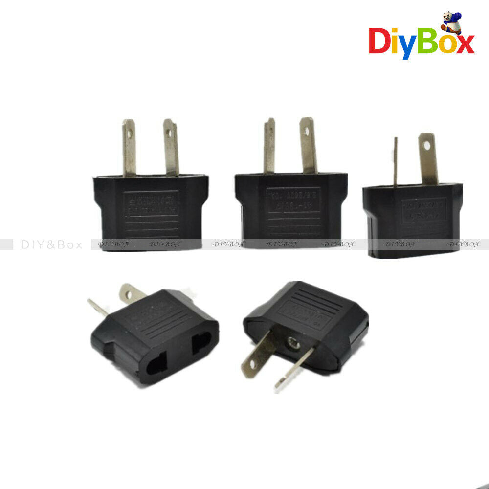 5PCS Black USA US To AU Charger Adapter Plug For Home Travel Power Convertor