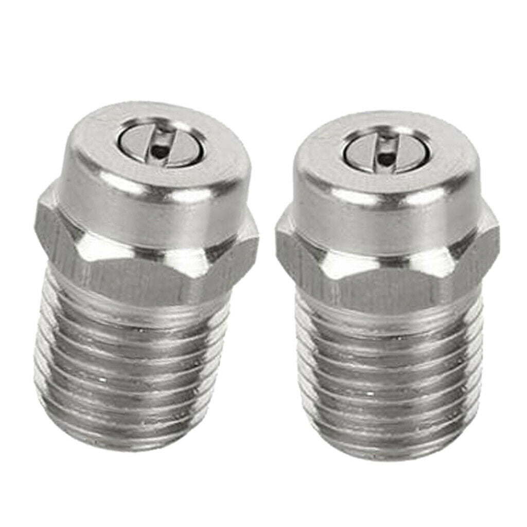 2pcs Durable NPT 1/4 Spray Nozzle Tip Spray Fan Nozzle Cleaner Washer Parts
