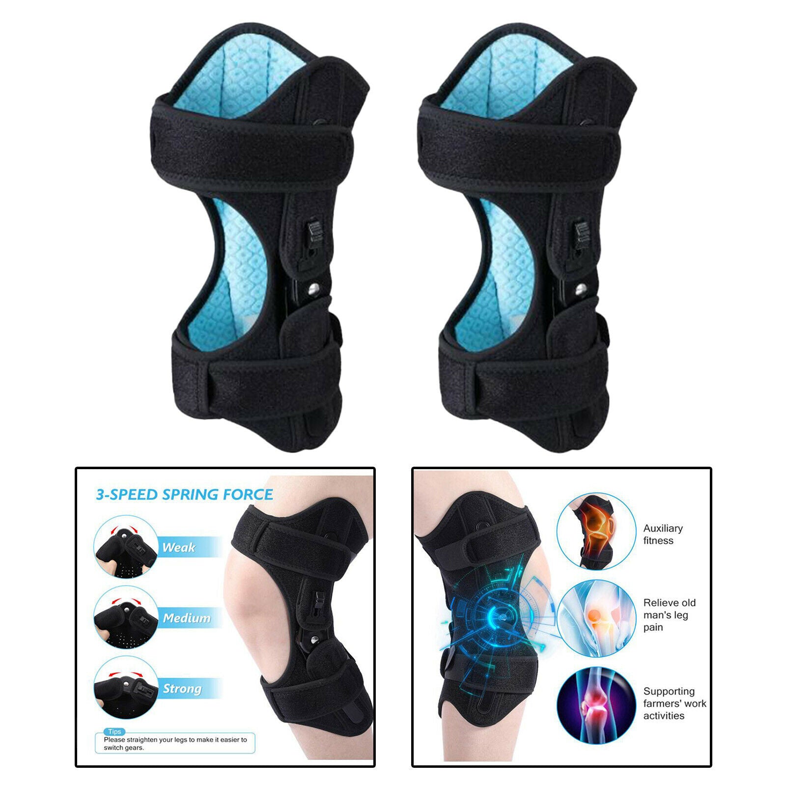 Knee Protection Booster Joint Knee Pad Support for Climbing Hiking Sports