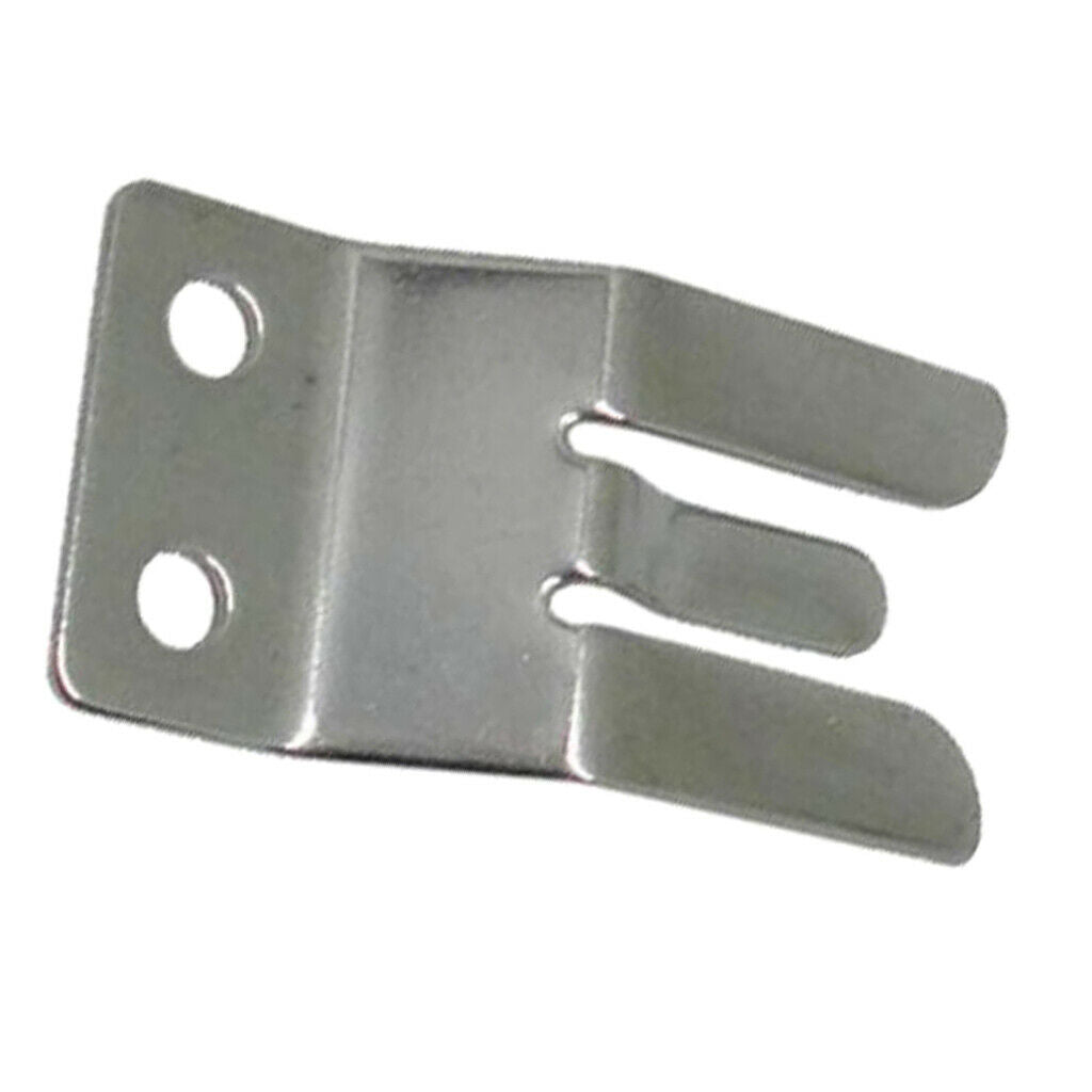 One-Piece Microphone Clip Hailers VHF CB Radio Mic Clamp, 304 Stainless Steel