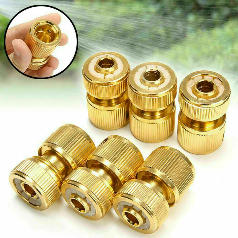 Brass Garden lawn Water Hose fitting Set Pipe Tap Connector tap Adaptor 1/2" New