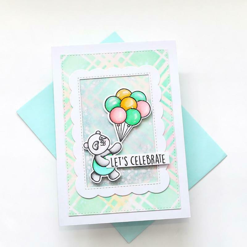 Panda Seal Stamp with Cutting Dies Stencil DIY Scrapbook Embossing Photo Album