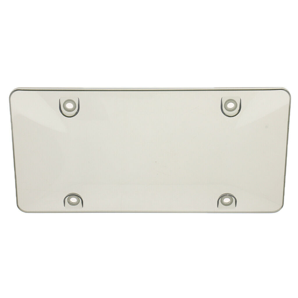 2 Pieces License Plate Frames Convex Surface Cover UV Protection Shield