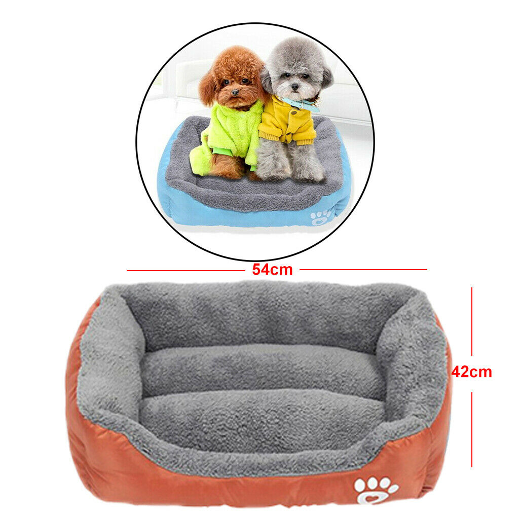 Warm Pet Dog Cat Bed Soft Plush Sleeping Bag for Small Meidum Dogs Orange_M