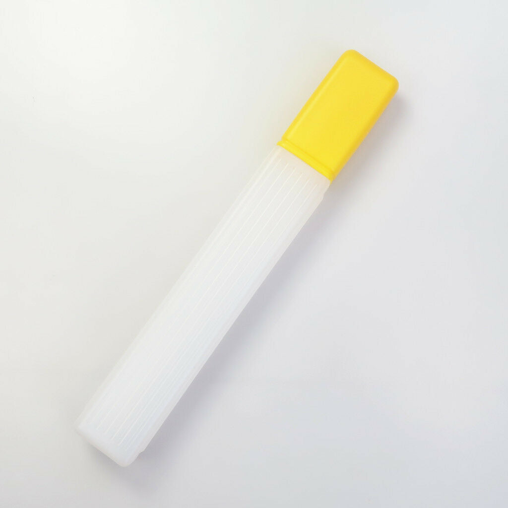 41cm Plastic Knitting Needles Storage Case Crochet Hook Holder Bottle Yellow