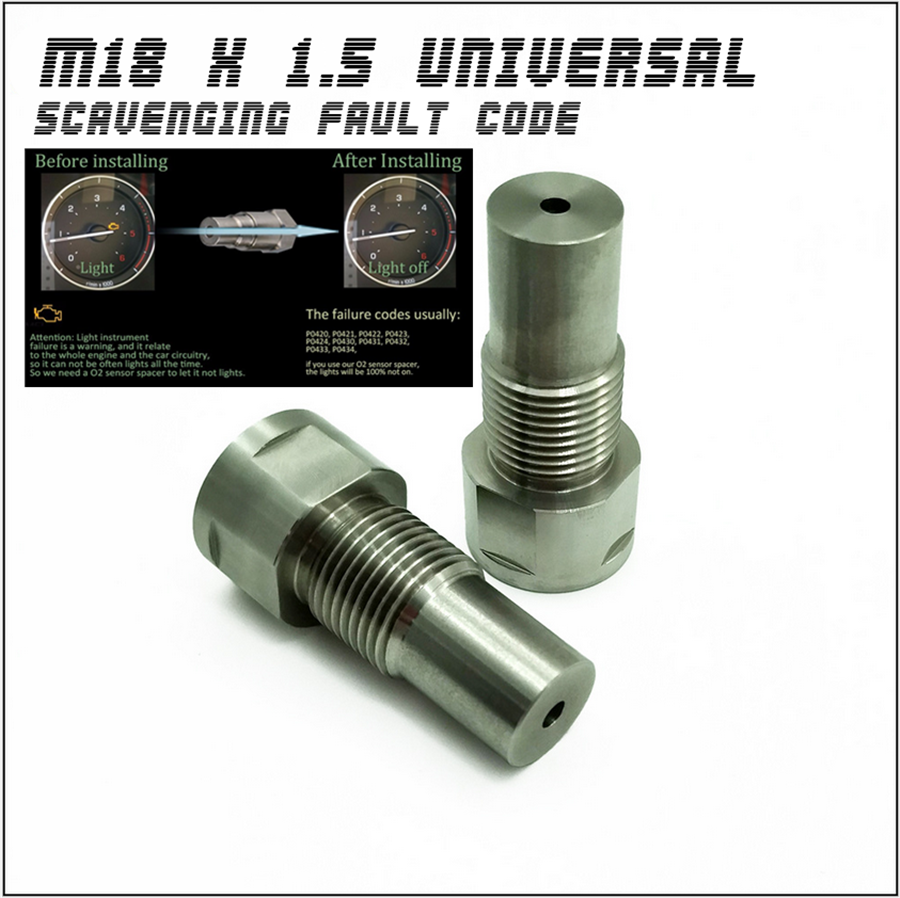 Universal O2 Oxygen Sensor Extension Spacer OBD2 DOWNPIPE Scavenging Fault Code