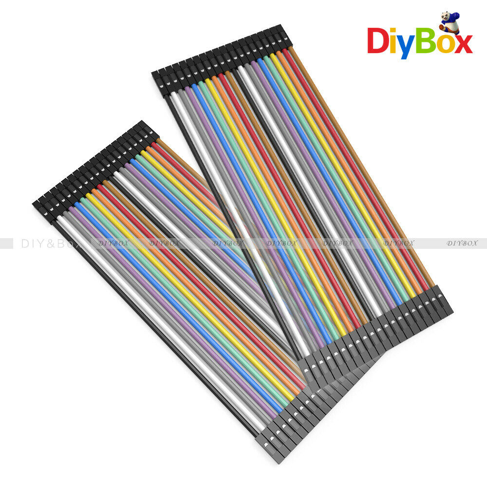 80PCS Dupont Cables Wire 1p-1p pin 2.54mm 20cm Female to Female Connector Line